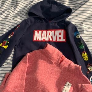 Marvel Red and Blue Hoodie Sweatshirt
